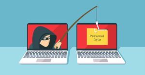 Twee laptops waarop gevist wordt